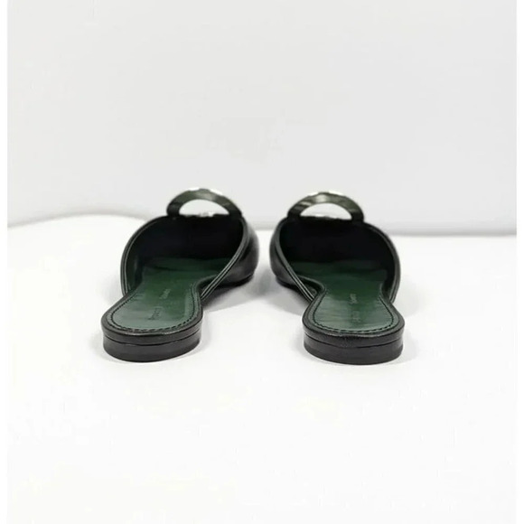 Proenza Schouler Women's Black Circle Ring Point Mules Slide Size 37.5 MSRP $550 - Picture 6 of 9